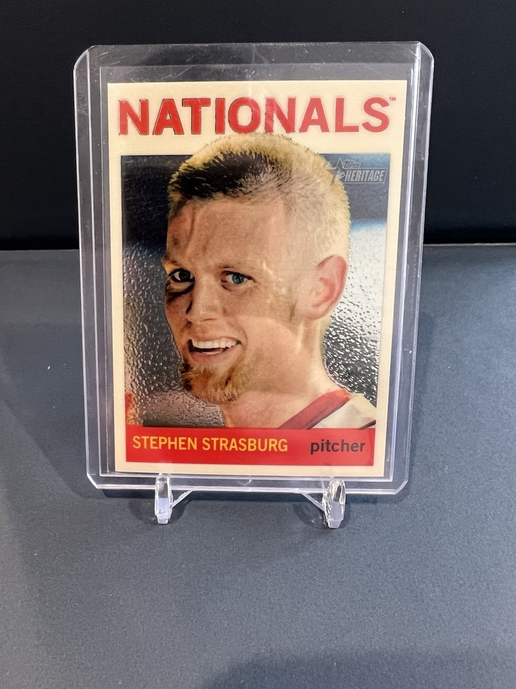 2013 Topps Heritage Chrome HC37 Stephen Strasburg SP Parallel #/999