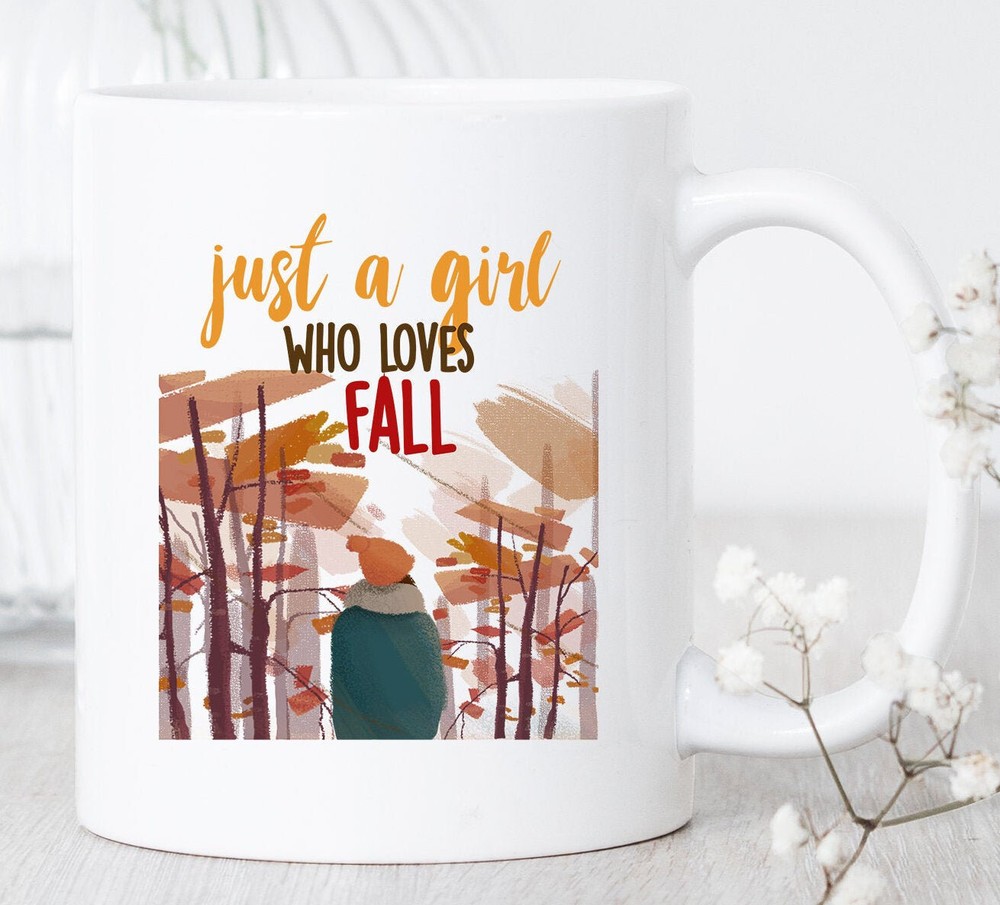 Fall Girl Loves Autumn Coffee Mug – Perfect Seasonal Gift