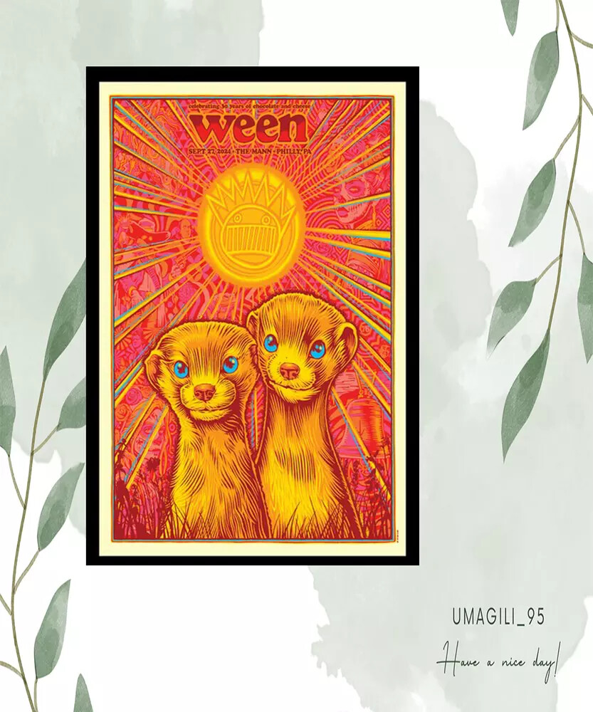 Ween The Mann Philadelphia September 27 2024 2025 Concert Poster