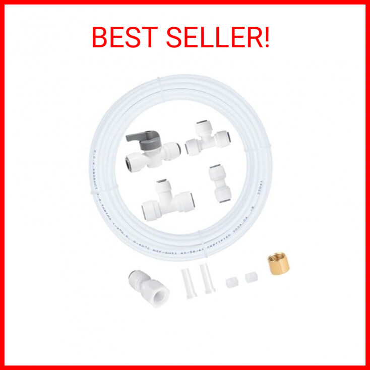 25FT Food Grade Ice Maker Water Line Kit for Refrigerators and Fridges