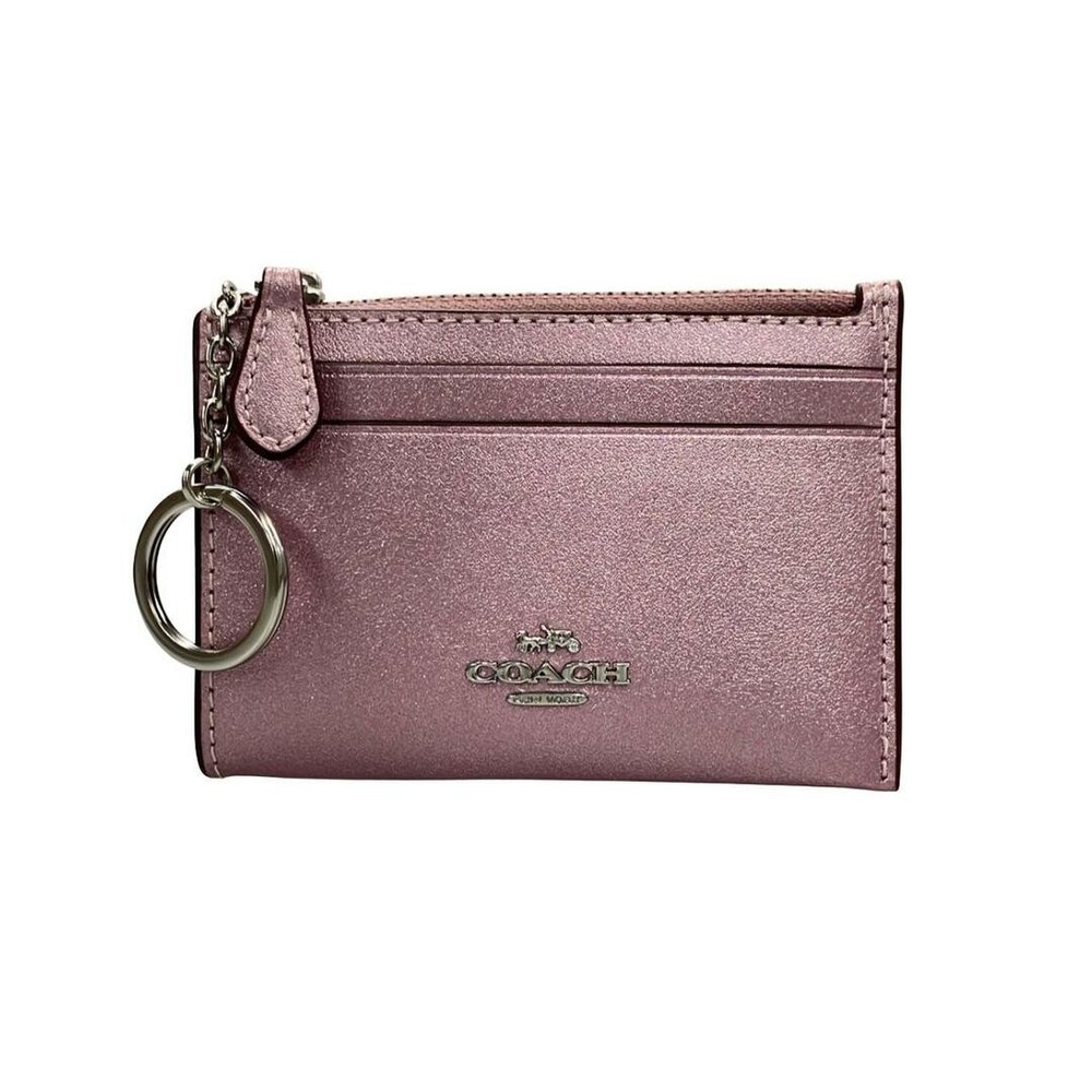 Coach Coin Case with Keyring - Ladies' Accessory in Good Condition 8d2c7