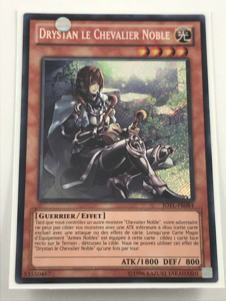 Yu-Gi-Oh JCC Drystan the Noble Knight JOTL-FR084 New French Edition
