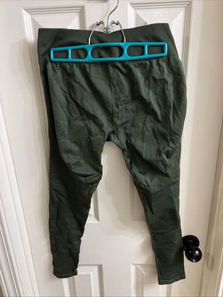 Fabletics Leggings Womens Medium Olive Green Yoga Athletic Workout Gym