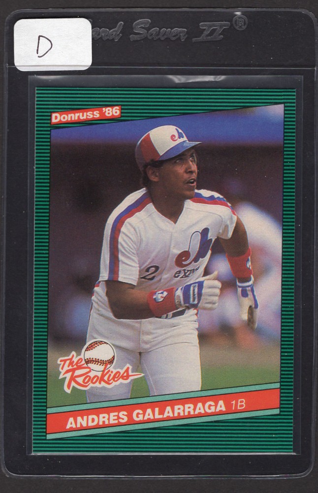 1986 Donruss Andres Galarraga RC #7 Montreal Expos Mint Condition