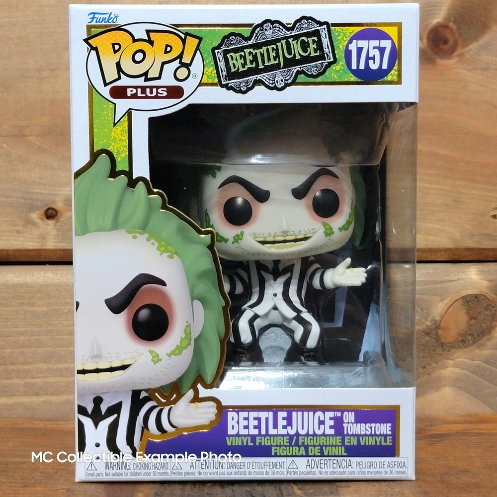 Beetlejuice on Tombstone 1757 Funko Pop Plus Vinyl Figure