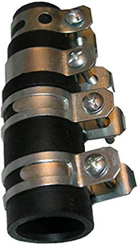 676097 Rubber Dishwasher/Disposal Drain Hose Connector with Clamps, Black