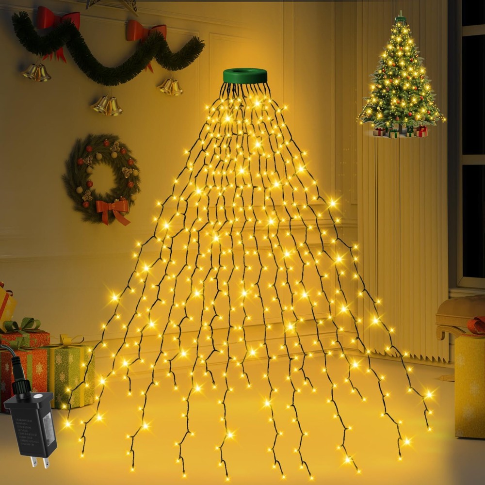 400 LED Christmas Tree Lights 8 Modes Christmas String Lights for Tree with T...