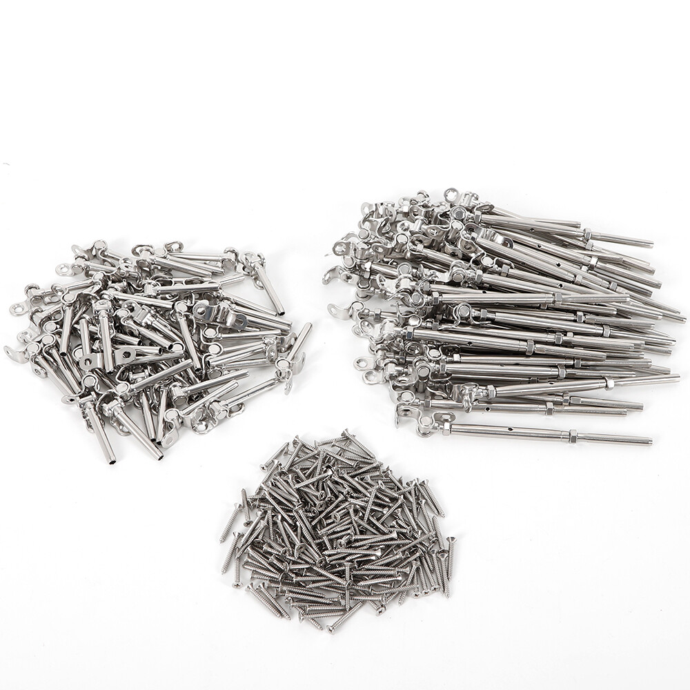 50 pcs Stainless Steel Tensioner Hardware Kit for 3/16