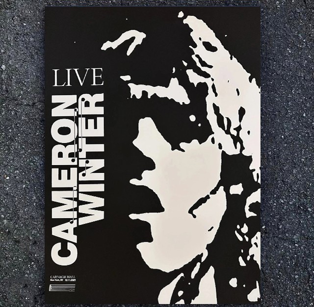 HOT! CAMERON WINTER CARNEGIE HALL MERCH, REPRINT POSTER