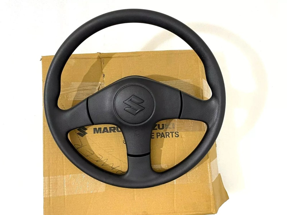 Steering Wheel With Horn Button Black Color Suzuki For Samurai SJ410 SJ413 Jimny