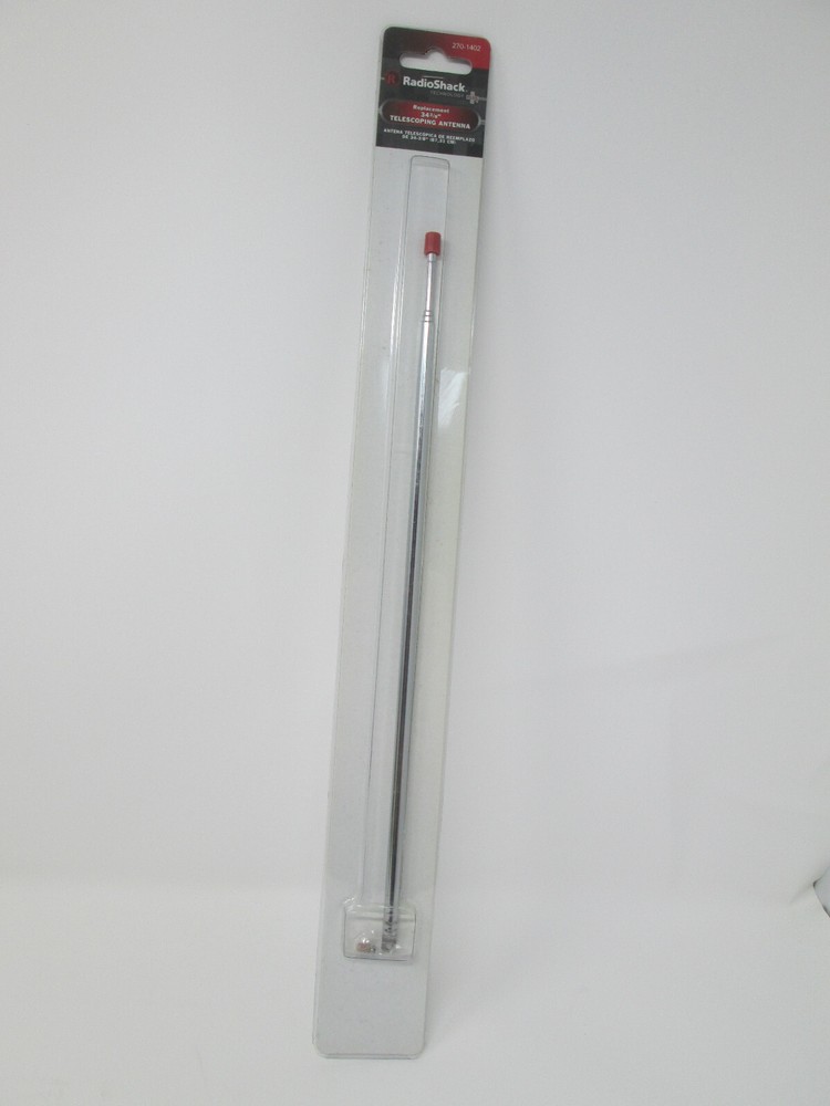 Radio Shack Telescoping Antenna  270-1402 Four Sections Extends 34”