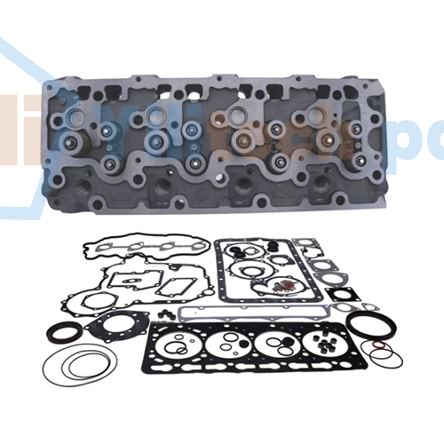 Complete Cylinder Head & Gasket KIT 12 Valves for Kubota V3300 V3300T V3300-DI-T