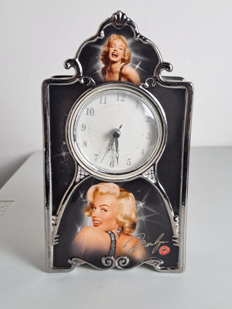 Vintage Marilyn Monroe Ceramic Collectible Clock Non-Working Display Piece