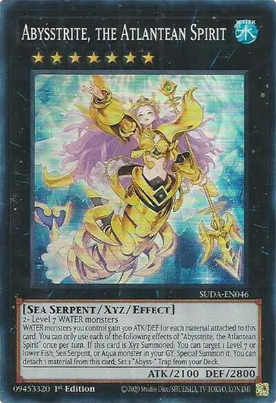 Abysstrite Atlantean Spirit 1st Edition NM English YuGiOh Supreme Darkness