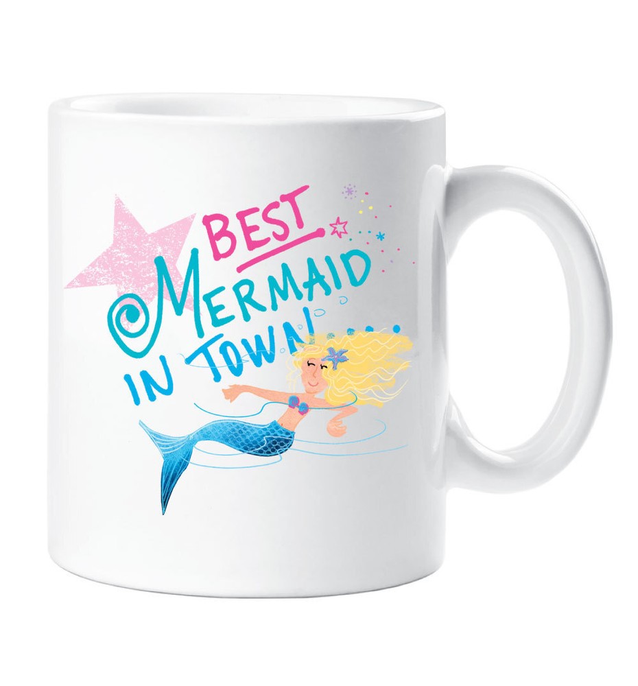 Mermaid Mug Best Mermaid In Town Friend Cup Magical Gift Valentines Christmas