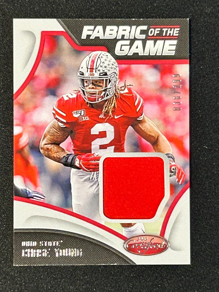 2019 Certified Chase Young Rookie Relic Fabric of the Game #2/299