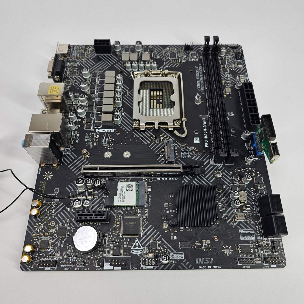 MSi Pro H610M-G Wifi LGA 1700 microATX Intel DDR5 Motherboard
