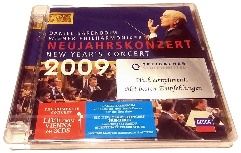 NEW - NEUJAHRSKONZERT DANIEL BARENBOIM 2 CD NEW YEARS CONCERT 2009 DECCA GERMANY-image