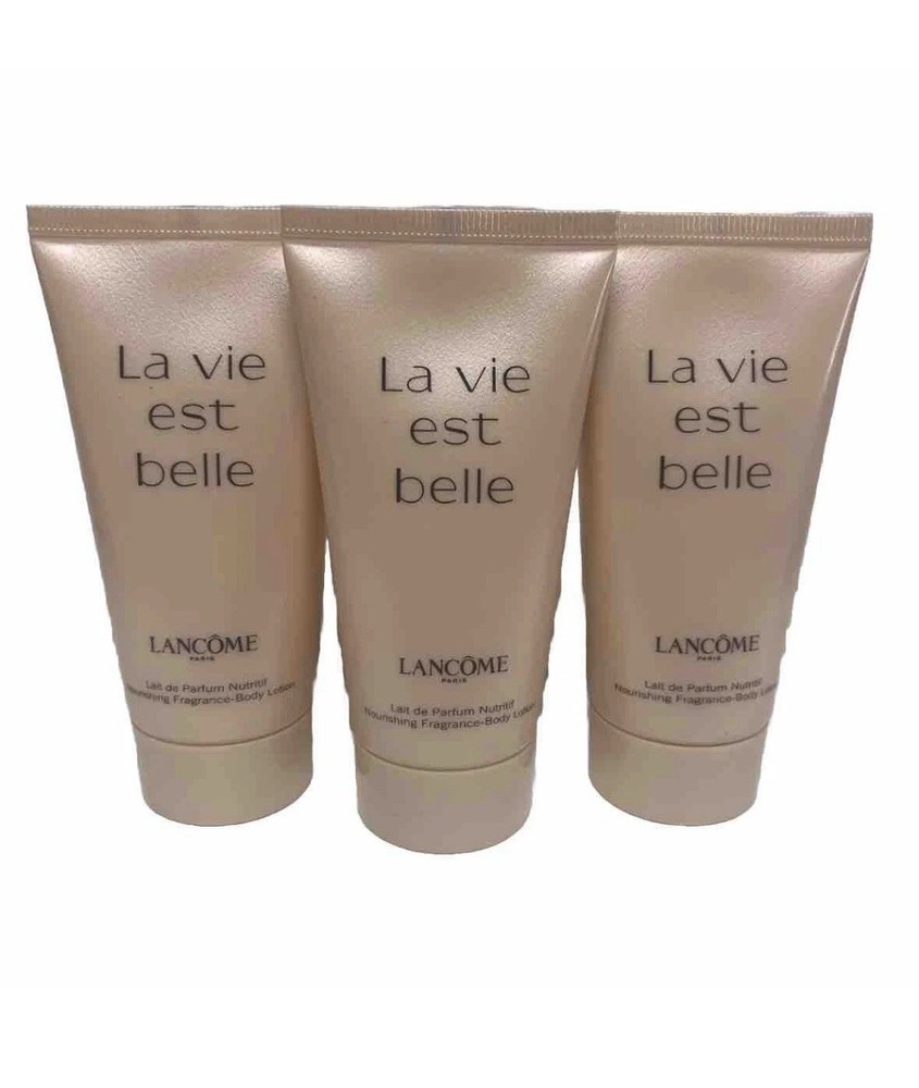 3 Lancome La Vie Est Belle Eau De Parfum Body Lotion 50ml / 1.6 oz Each