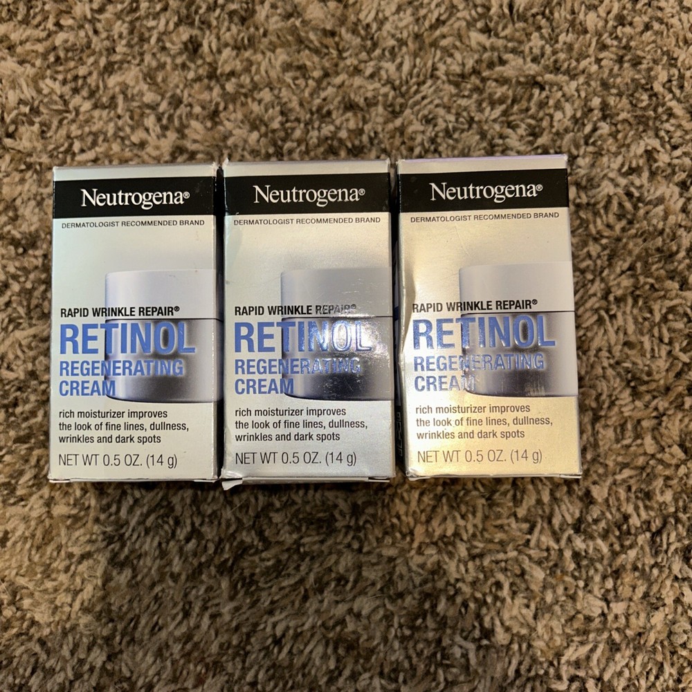 Neutrogena Rapid Wrinkle Repair Face Cream 0.5oz 3-Pack
