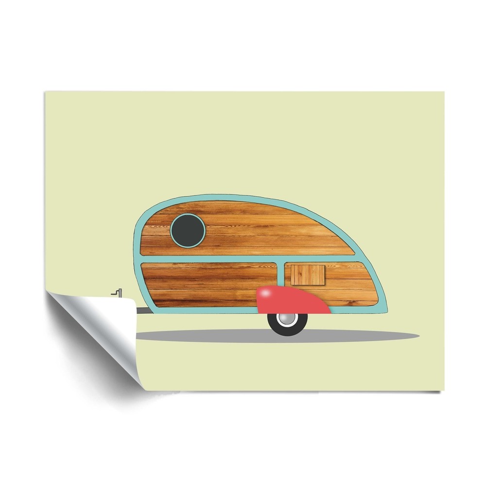 ArtWall Teardrop Camper Removable Wall Art Mural