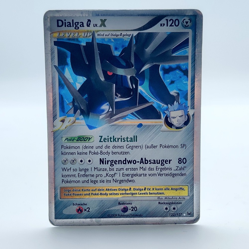 Pokemon TCG Card - Dialga LV.X - Rare - Holo - 122/127 - Platinum