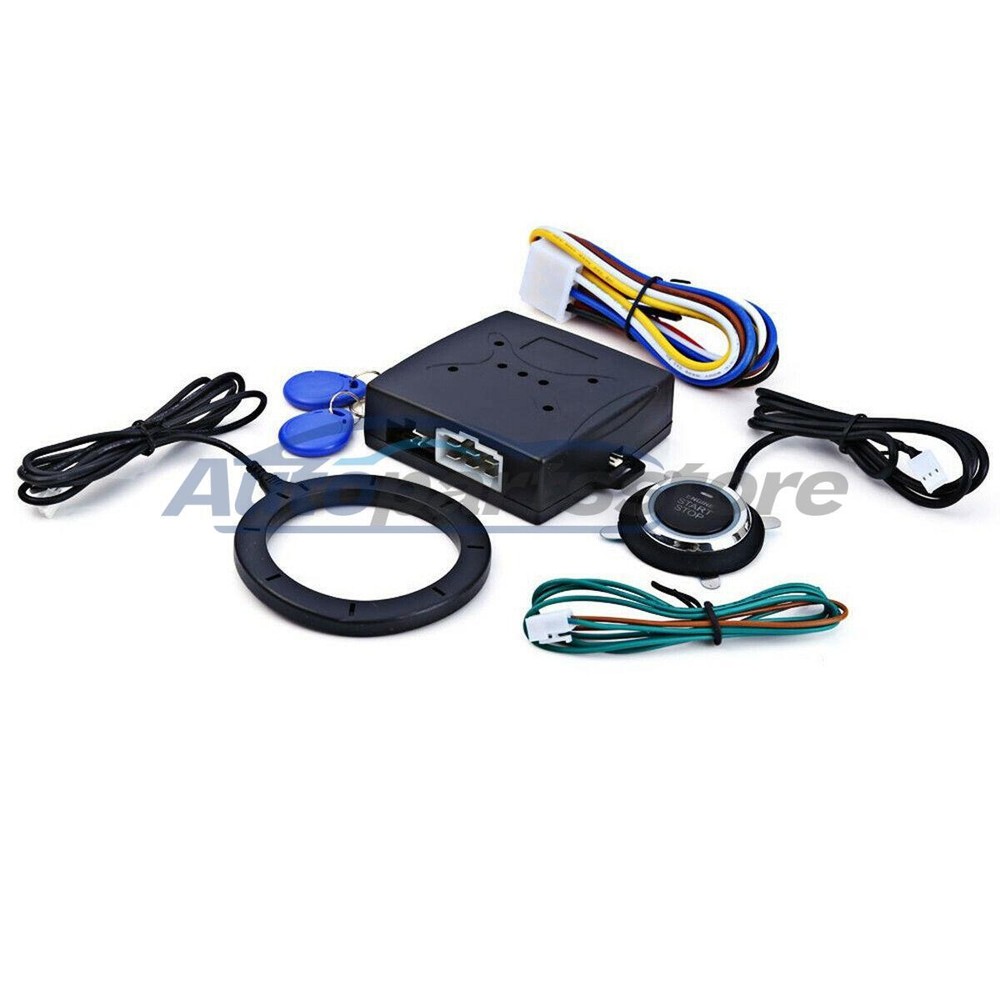 12V LED Car Engine Start Push Button Ignition Starter Switch Kit