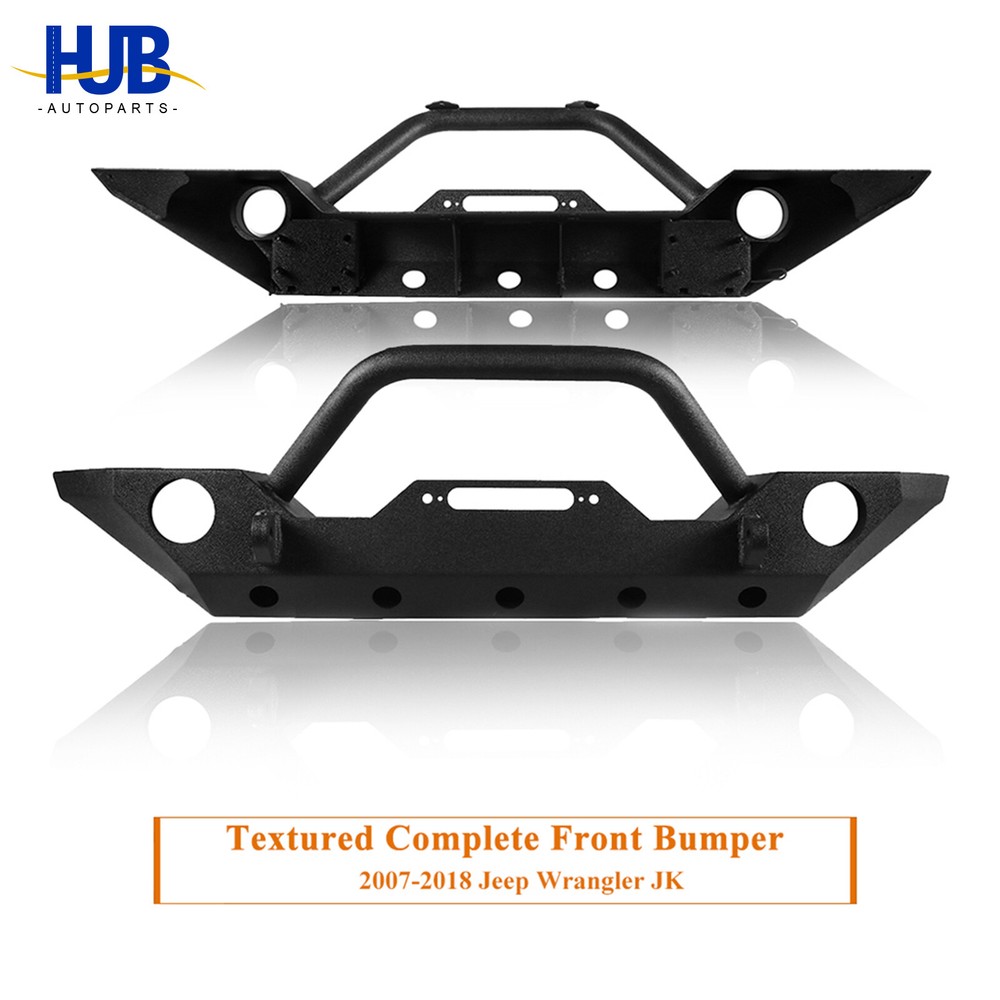 2007-2018 Jeep Wrangler JK & Unlimited Steel Front Bumper with Fog Light Holes