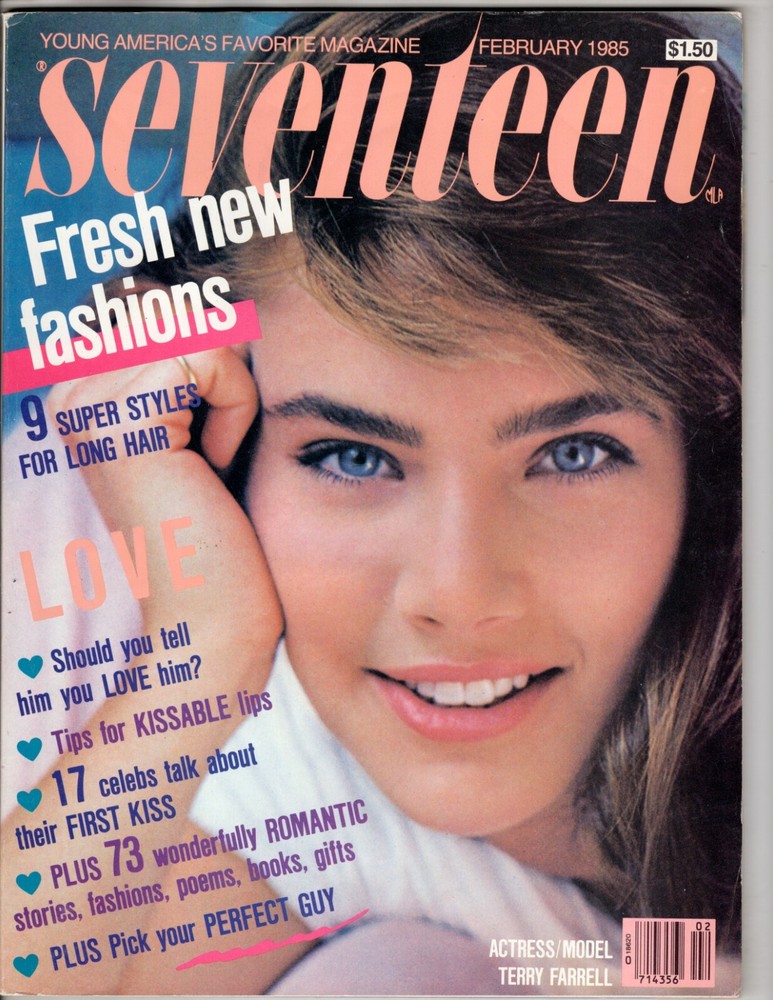 Seventeen Magazine February 1985 80's Fashion NICHOLAS CAGE NICOLLETTE SHERIDAN