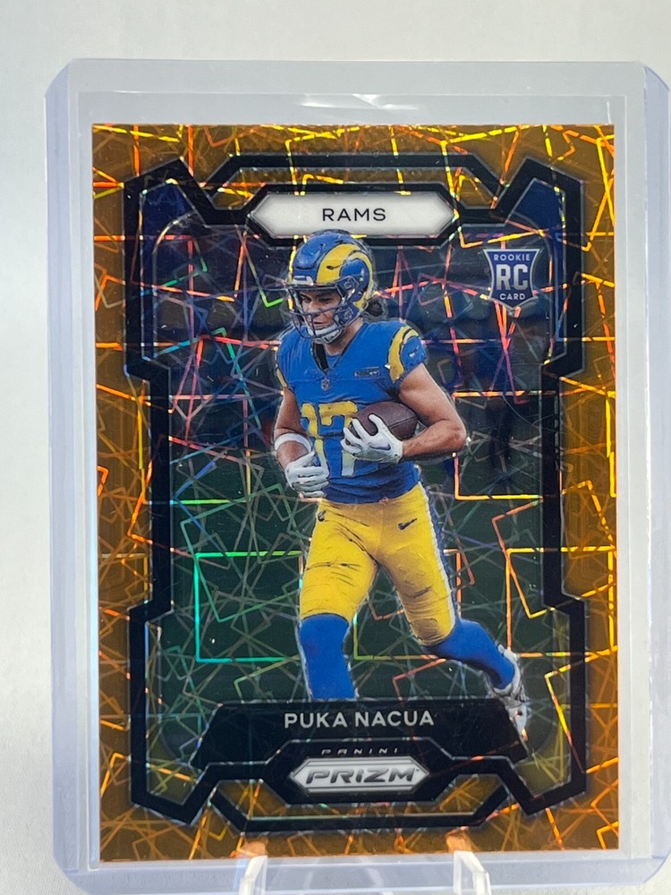 2023 Panini Prizm Puka Nacua Rookie Orange Laser Prizm