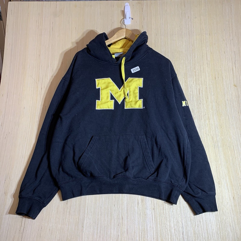 Vintage Michigan Wolverine’s Hoodie Adult Extra Large Blue Long Sleeve Men’s 90s