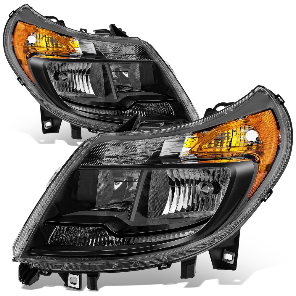 Black Housing Amber Corner Headlight for 2014-2022 Ram Promaster 1500-3500