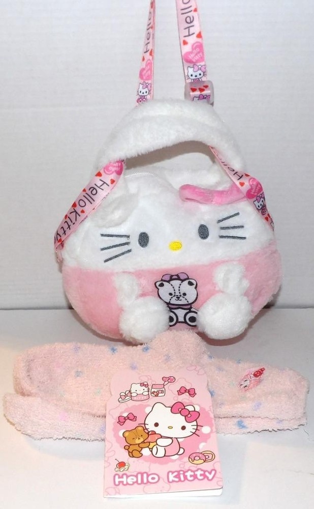 Sanrio Pink HELLO KITTY HANDBAG with Socks Notebook #448