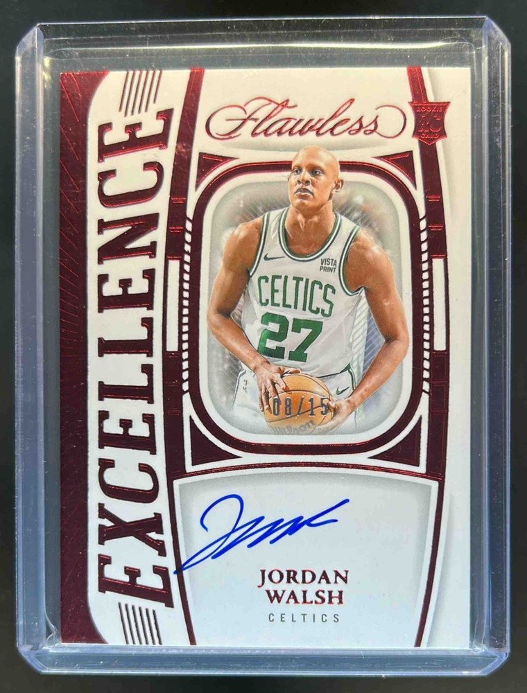 2023-24 Flawless Jordan Walsh Excellence Signatures Ruby RC Auto #8/15