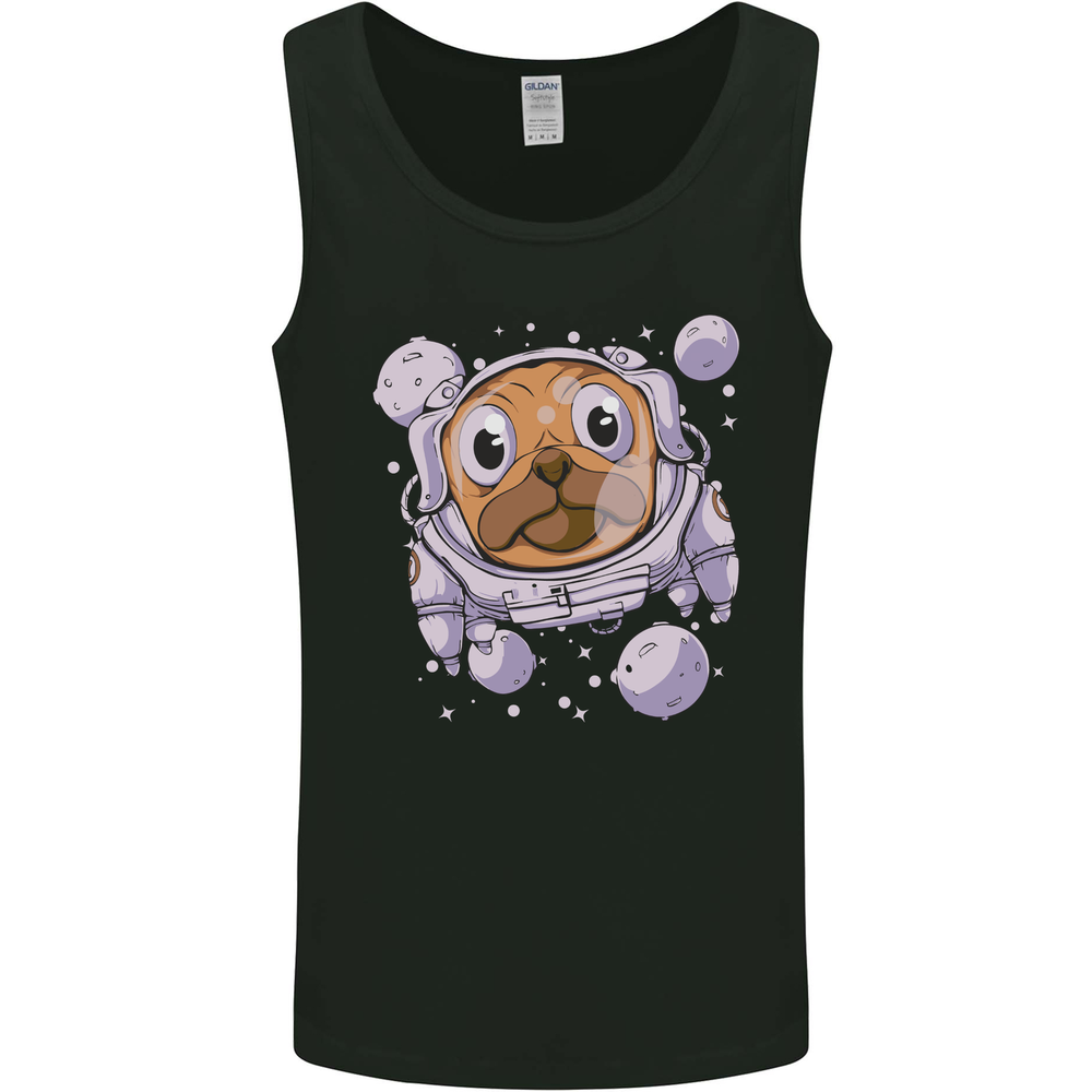 Pugonaut Astronaut Pug Dog Funny Space Mens Vest Tank Top