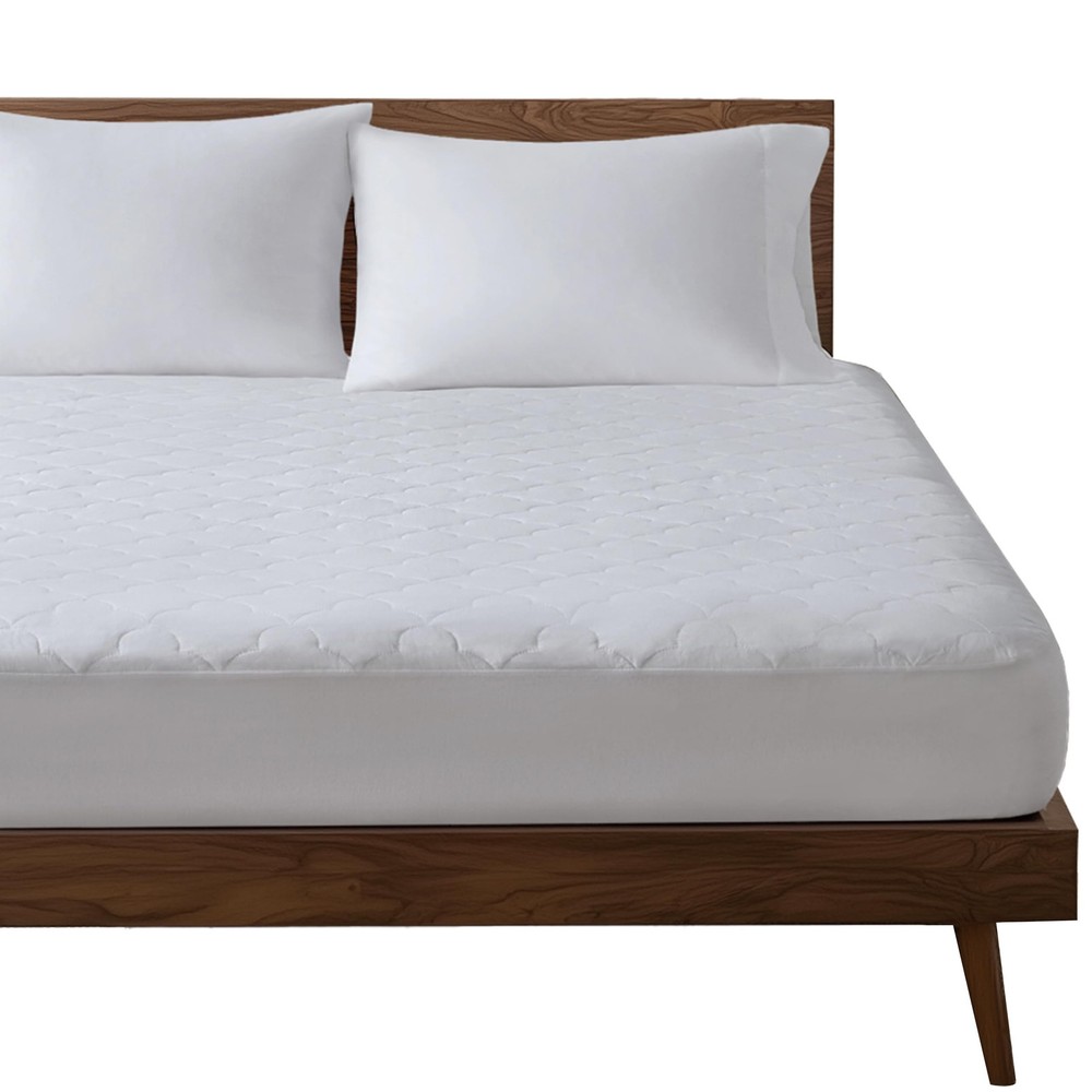 Queen Cotton Quilted Mattress Pad Protector with Classic Cloud Bed Cover