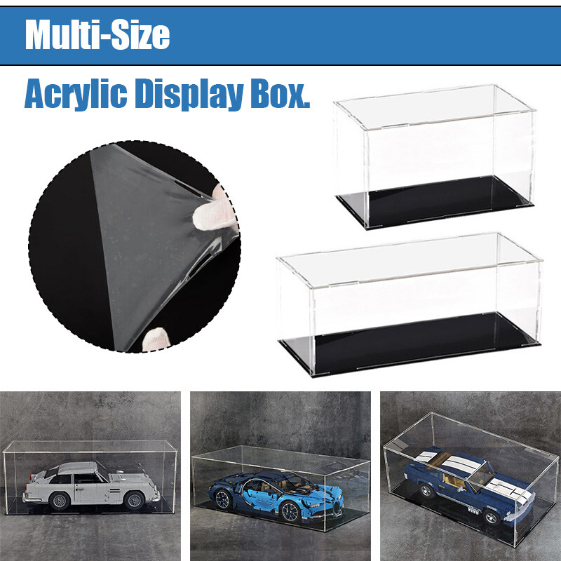 Clear Acrylic Display Case Dustproof Model Toy Doll Showcase Assemble Box Cube