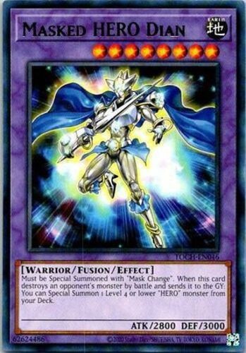 Masked HERO Dian TOCH-EN046 Rare Unlimited Lightly Played