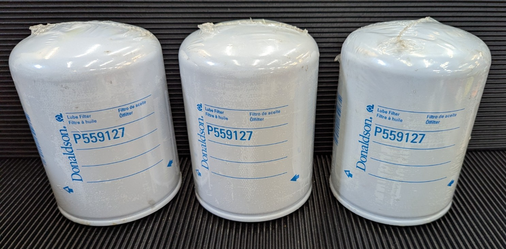 3 PACK P559127 Donaldson  Lube Filter, Spin-on, Full Flow 7.3 Liter LF3344