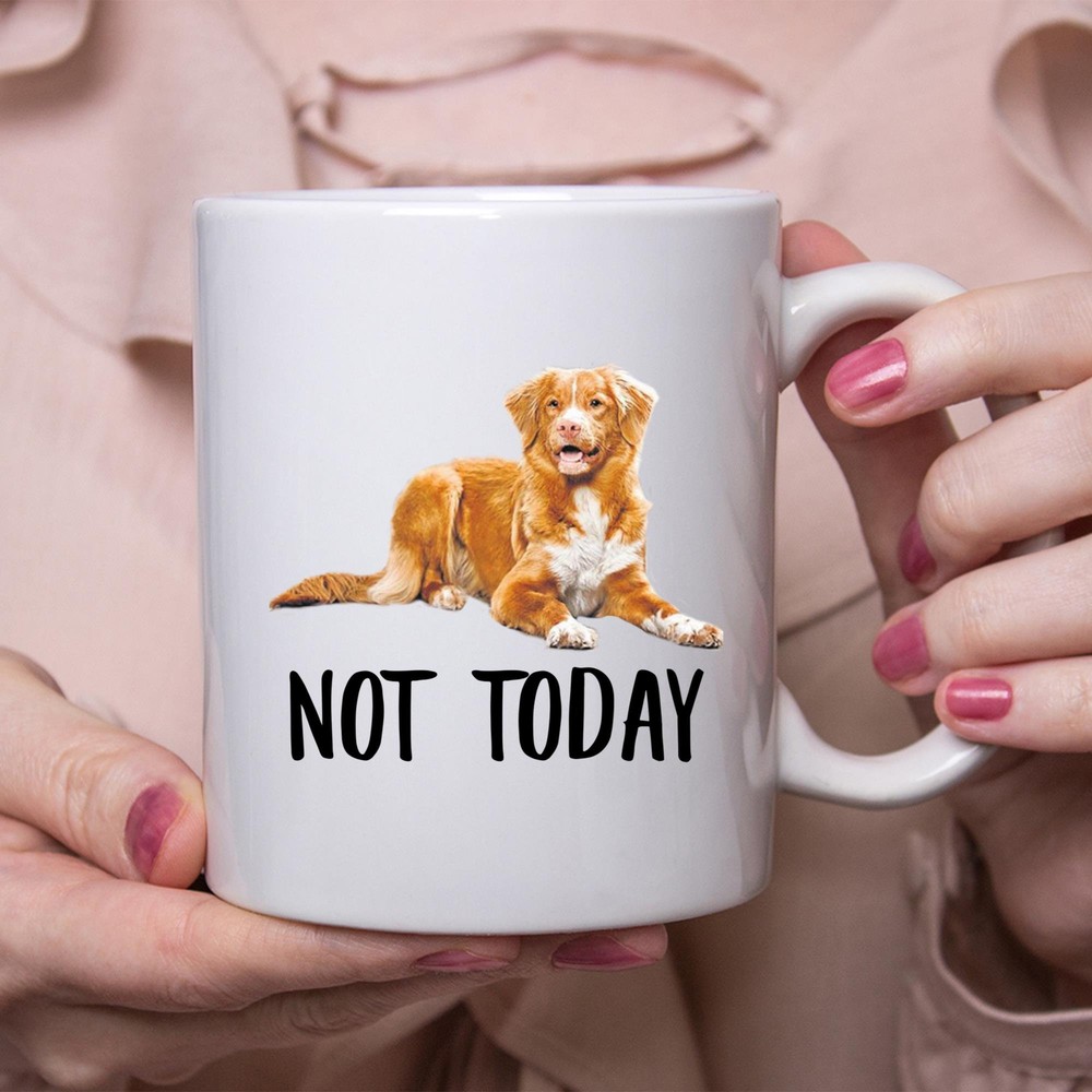 Funny Nova Scotia Duck Tolling Retriever Apricot Not Today Dog Mug Lazy Gift