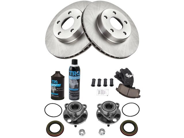 Front Brake Pad and Rotor and Wheel Hub Kit fits Sunbird 1992-1994 37MPFY