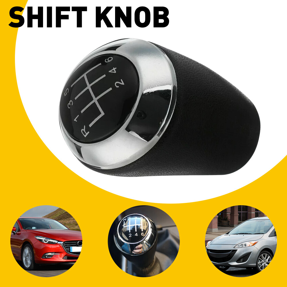 6 Speed Gear Shift Knob Shifter Manual Transmission For Mazda 3 5 6 CX-7 MX-5 US