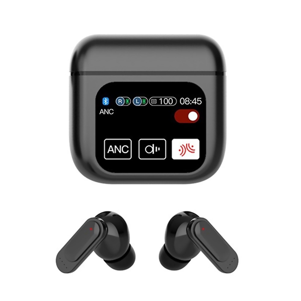 Bluetooth 5.4 Wireless Noise-Canceling LED Touchscreen Headphones with Premium Accessories