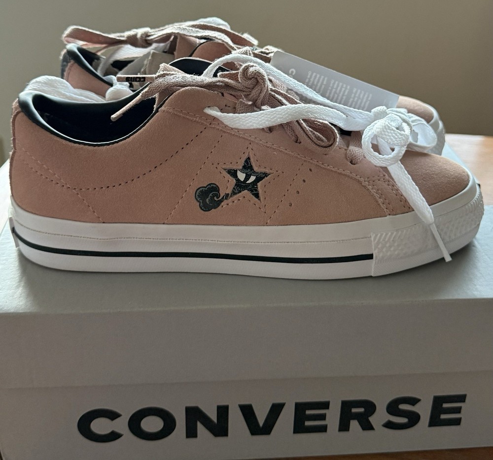 Converse All Star Womens Sneakers Size 6.5 White Canvas Low Top