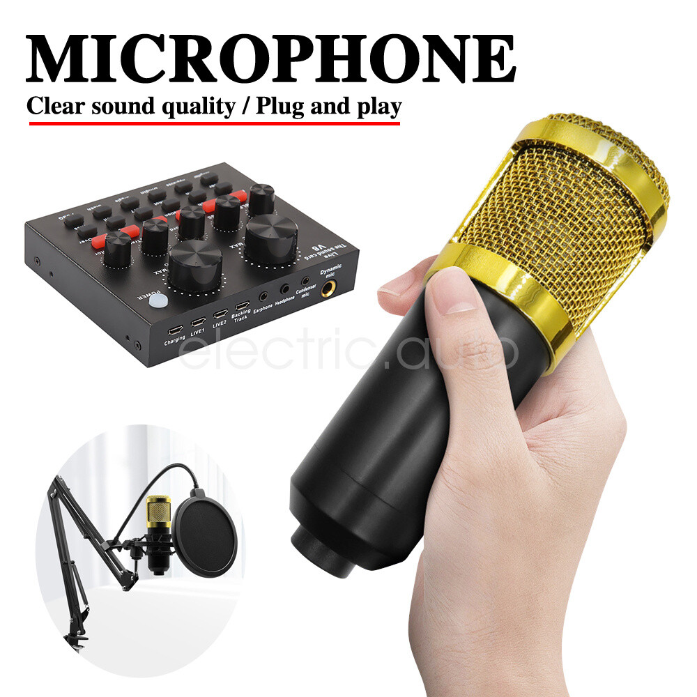 Podcast Equipment Bundle BM-800 Recording Home Studio Package with Voice Changer