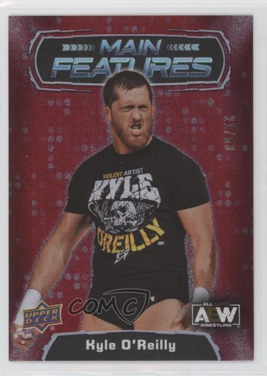 2022 Upper Deck AEW All Elite Wrestling Main Features Red /50 Kyle O'Reilly