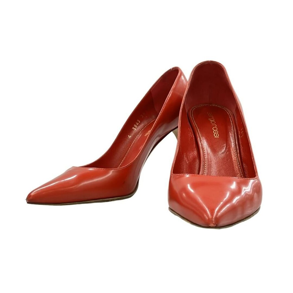 Sergio Rossi Womens Size 36.5 Pointed Toe Pumps Style 3843 with Surface Damage