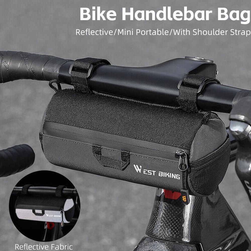 Bicycle Handlebar Bag Front Bag Shoulder Bag Waterproof Reflective Bag  K