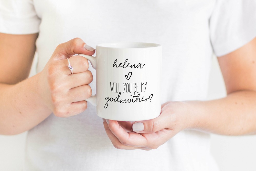 Will You Be My Godmother Proposal Mug Personalised Godmother Gift