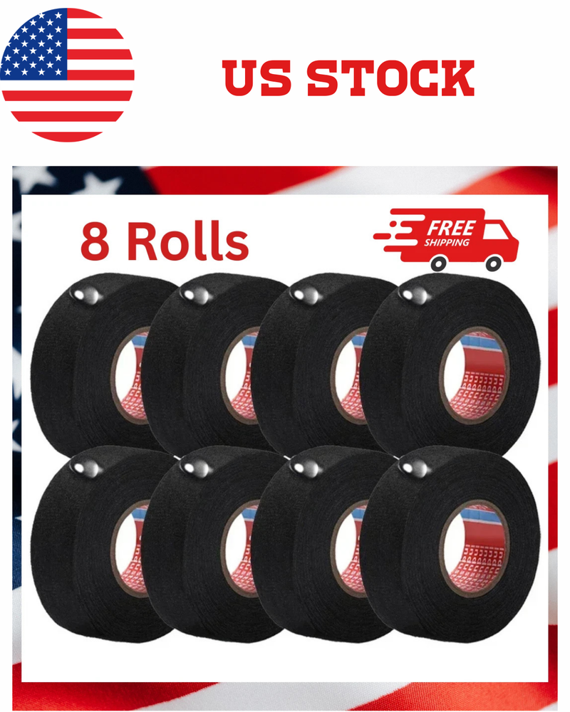 8 Rolls Cloth Tape Wire Electrical Wiring Harness Car Auto SUV truck 19mm*15m US